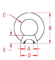 Eye Nut Line Drawing